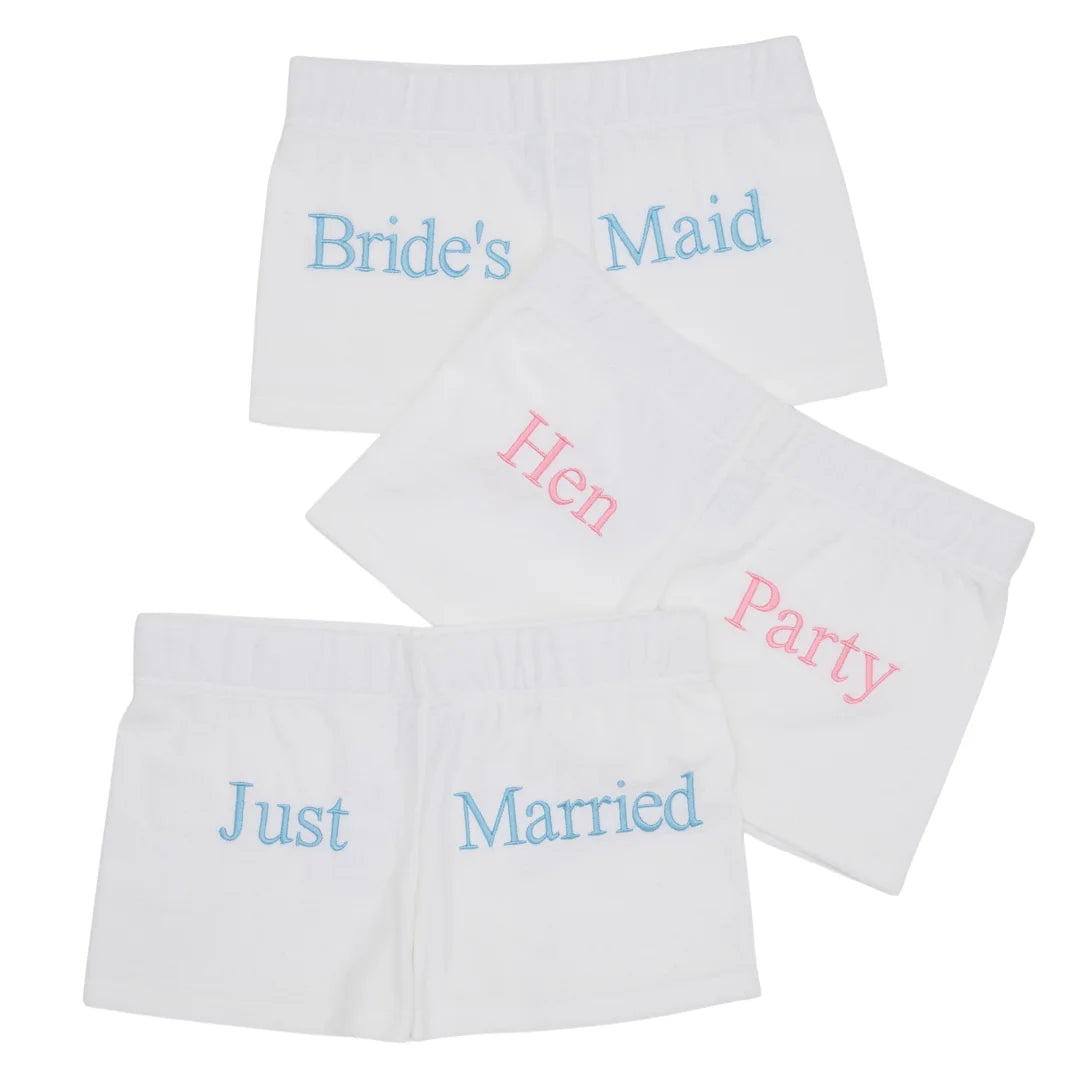 Towelling Hipster Shorts Bridal Collection