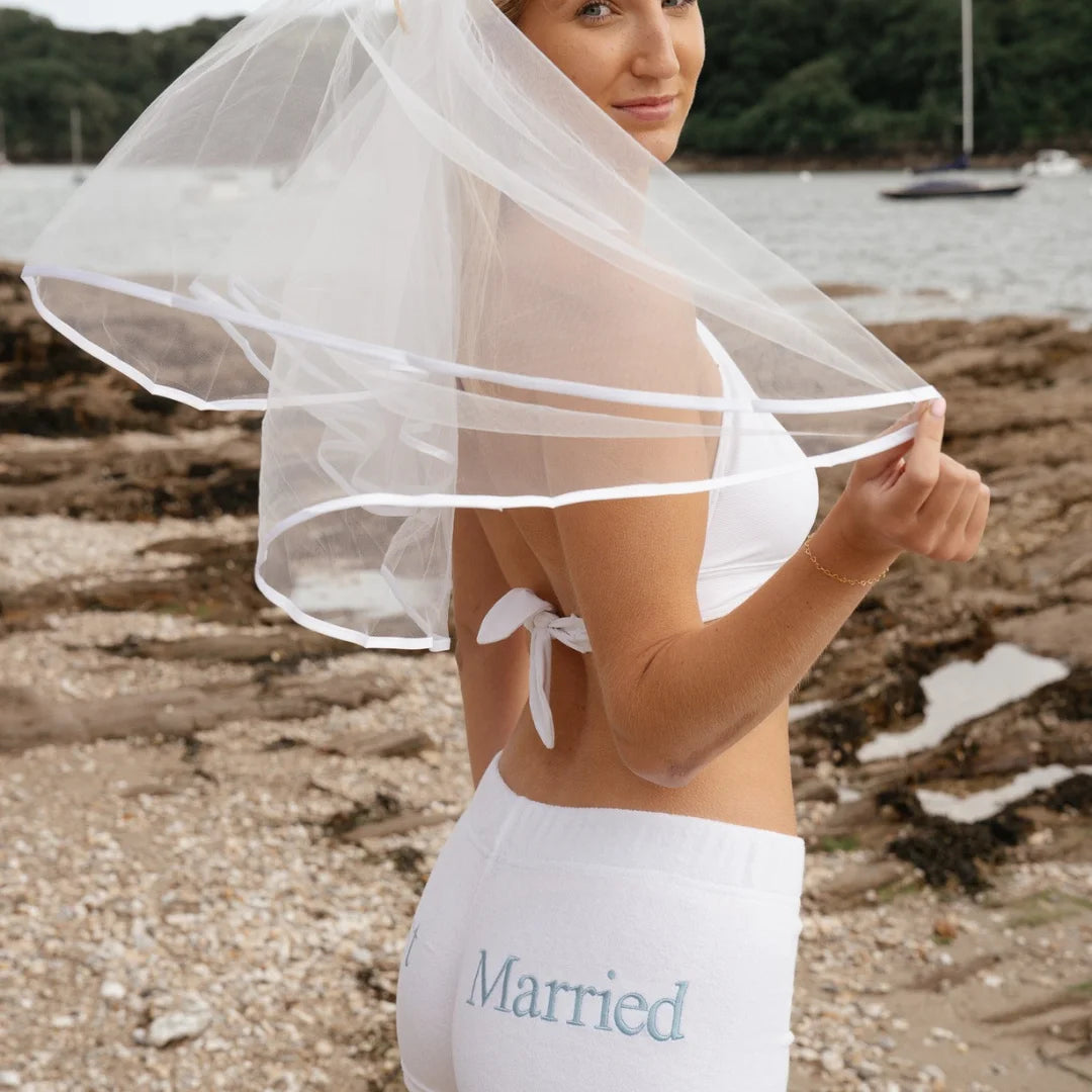 Towelling Hipster Shorts Bridal Collection