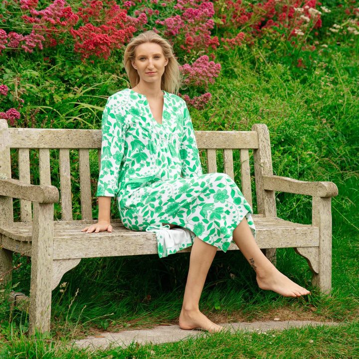 Victoria Floral Towelling Beach Dress / Cover Up | Apple