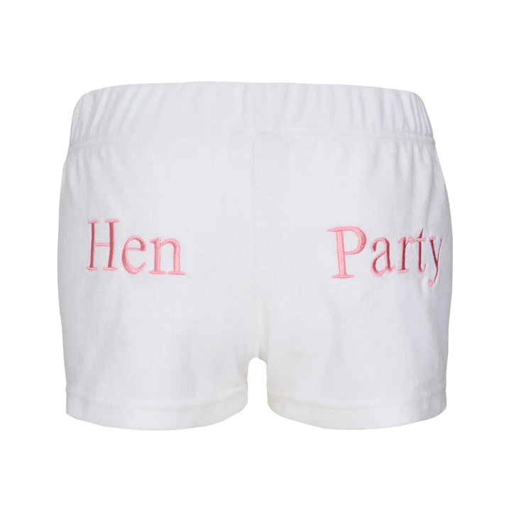 Towelling Hipster Shorts Bridal Collection