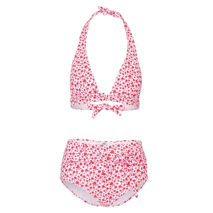 Camilla Floral Bikini Top | Crimson & White