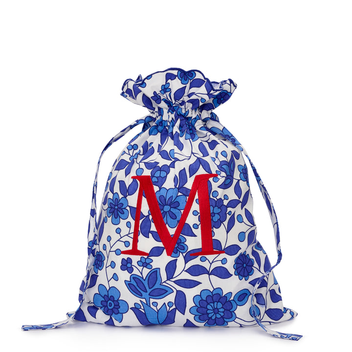 Floral Drawstring Smalls Bag | Marine