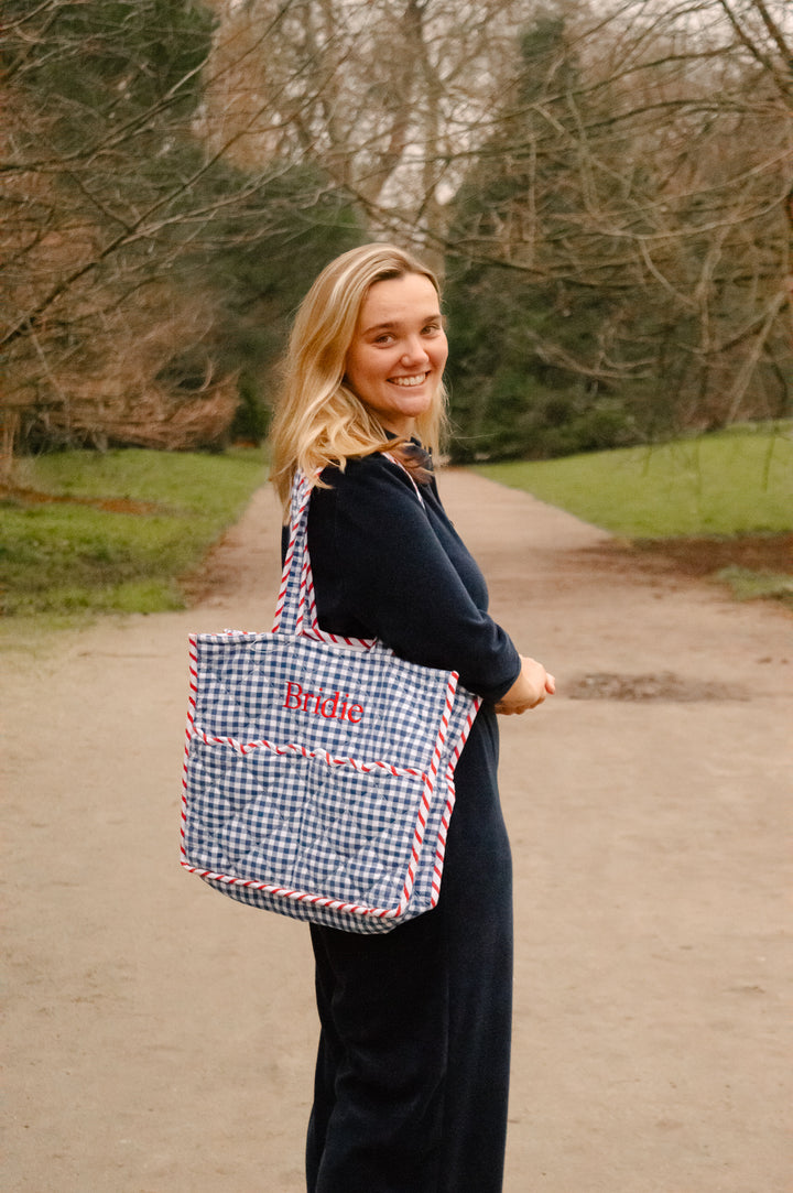 'Honor' Wide Leg Jumpsuit - Navy Stretch Towelling