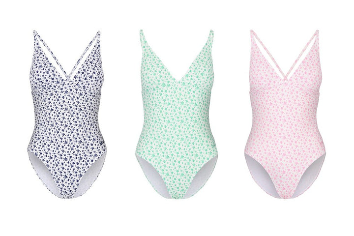 Melissa Floral Swimsuit | Rose & White