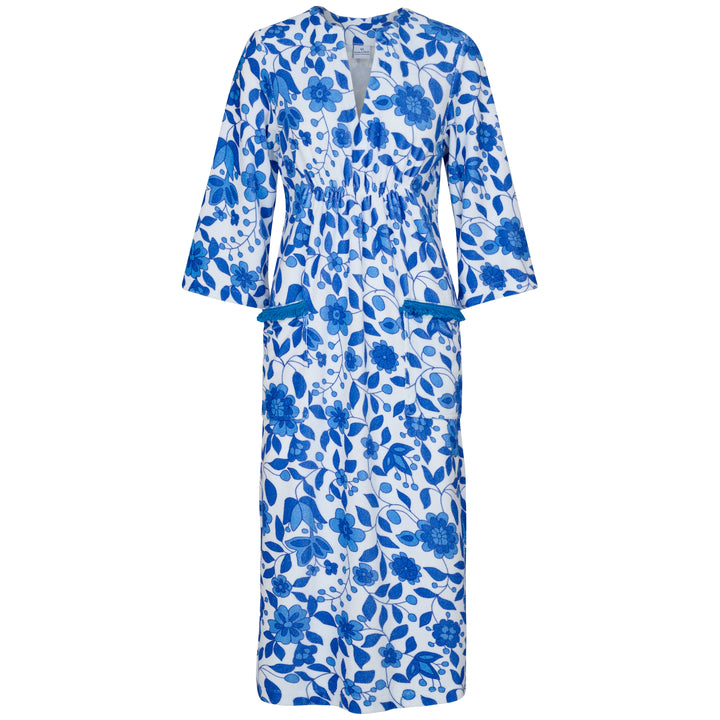 Victoria Floral Towelling Beach Dress / Cover Up | Marine, Marine Trim