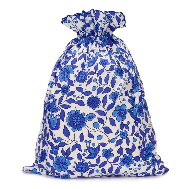 Floral Drawstring Laundry Bag | Marine