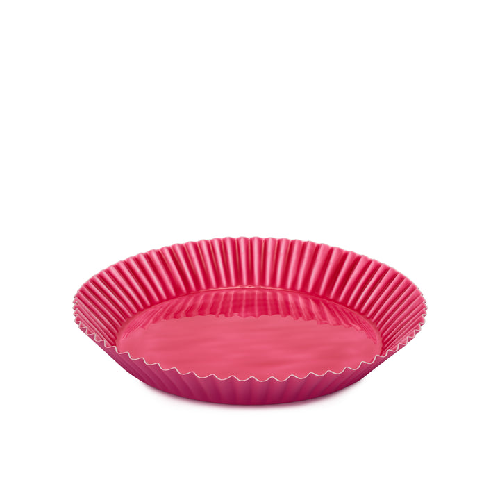 Round Scalloped Tray | Pink