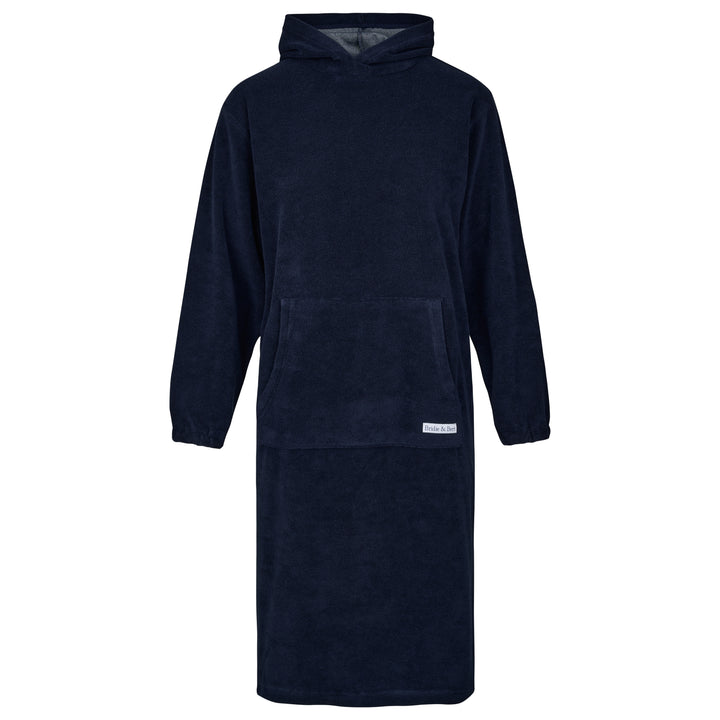 Jamie Towelling Hooded Robe | Navy