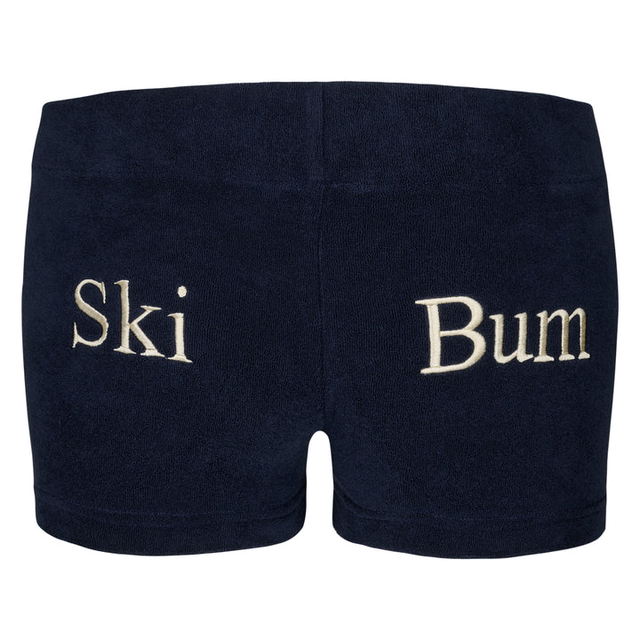 Womens and Girls Towelling Hipster Shorts | Navy