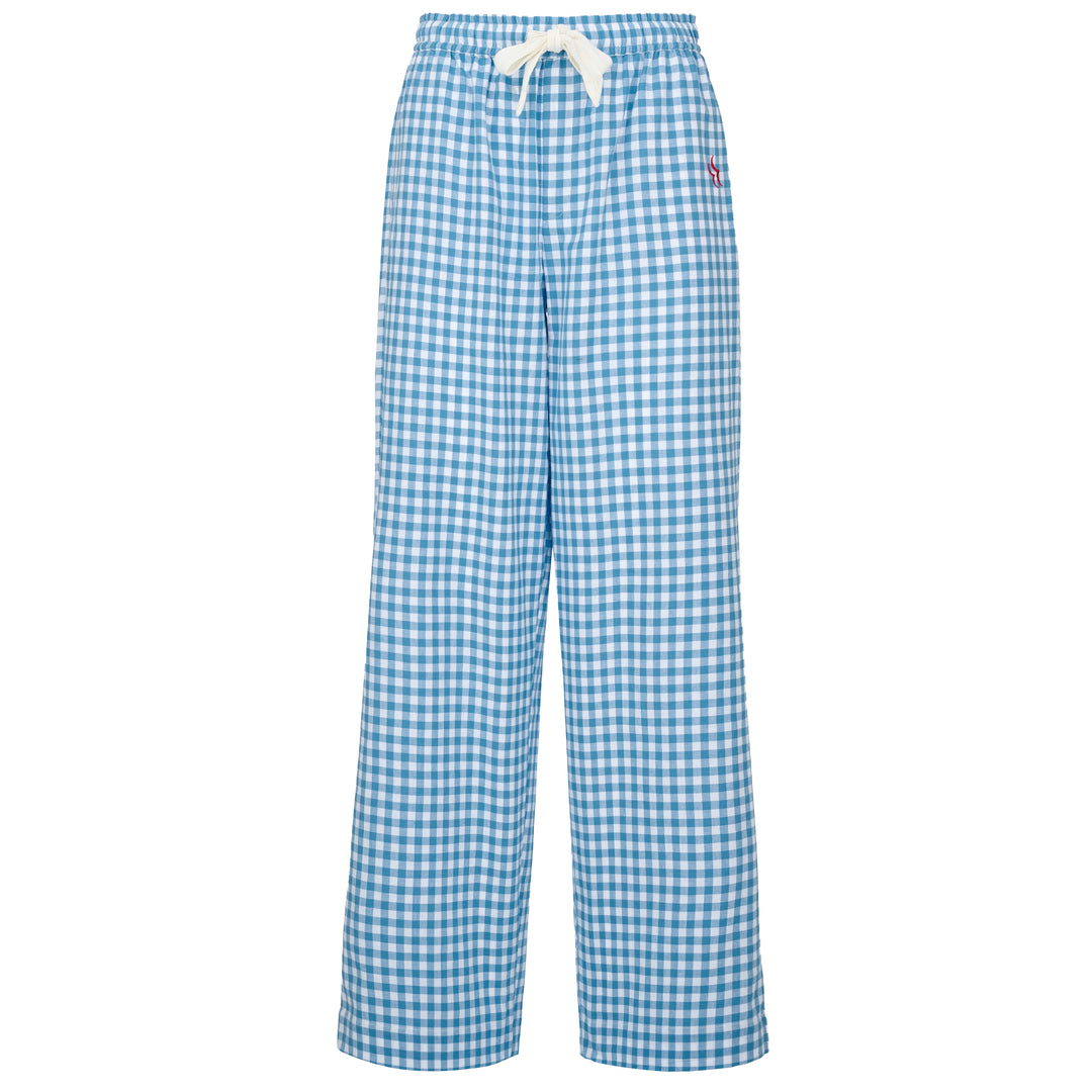 Slouchy Bottoms    Blue Gingham