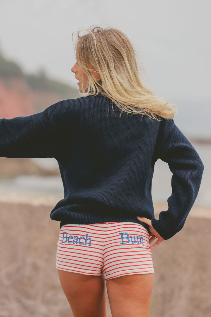 Towelling Hipster Shorts | Strawberries & Cream