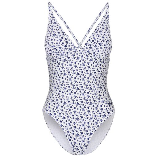 Melissa Floral Swimsuit | Navy & White