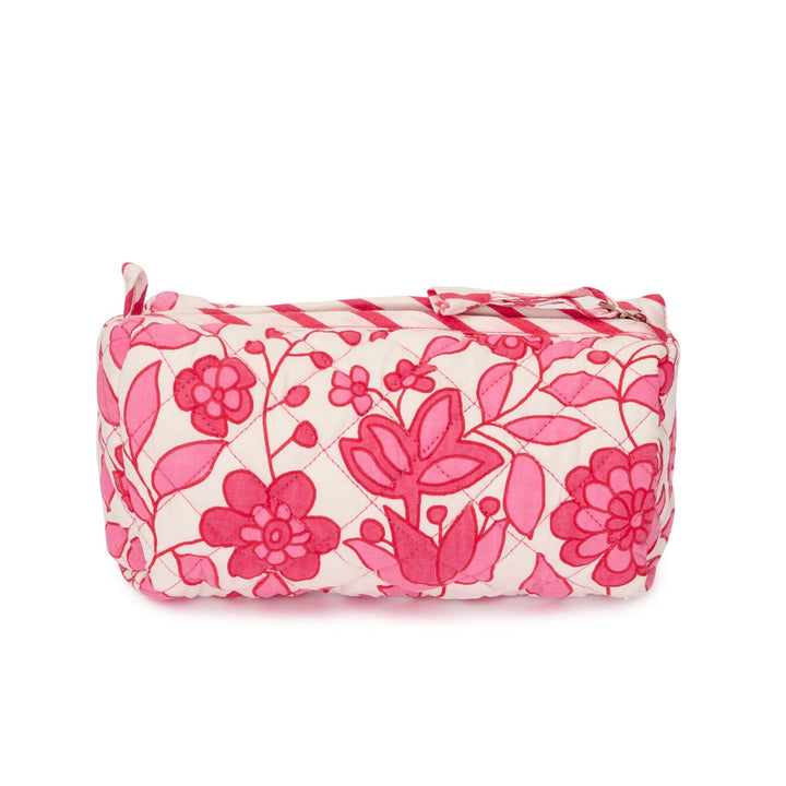 Quilted Floral Mini Bag | Fuchsia