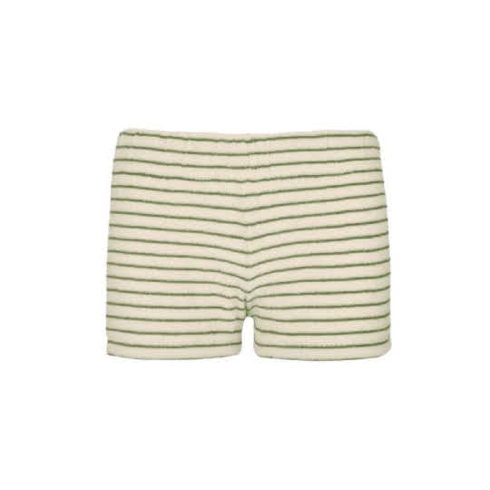 Womens Striped Towelling Hipster Shorts | Ivory & Thyme