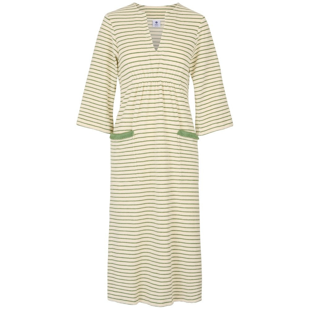 Victoria Striped Towelling Beach Dress / Cover Up | Ivory & Thyme, Thyme Trim